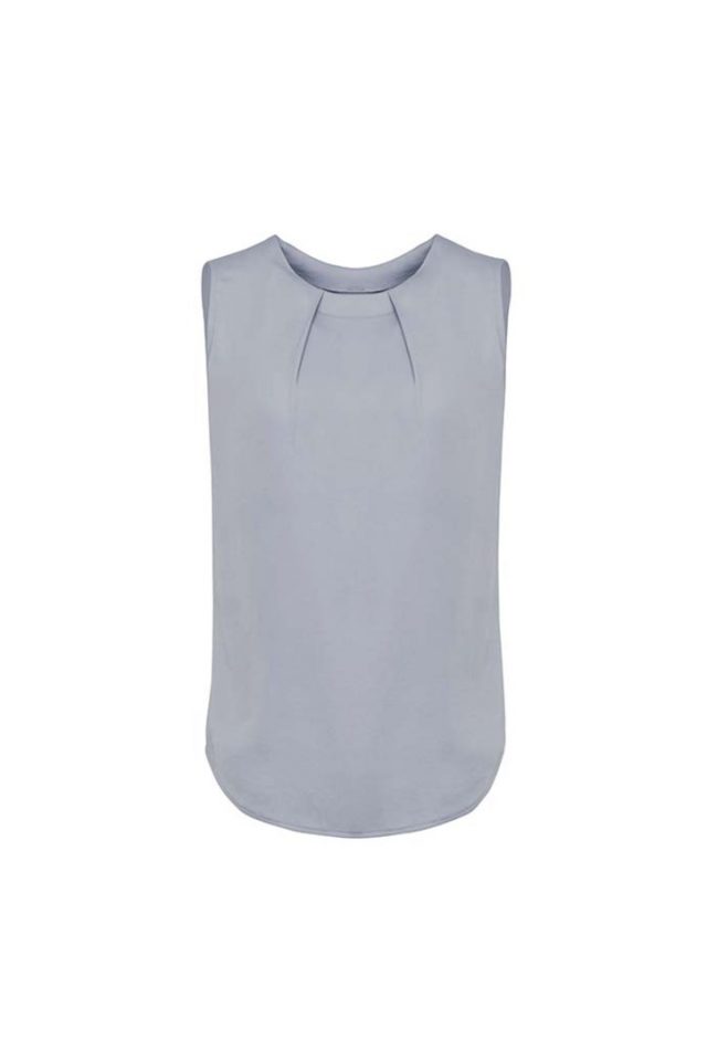 Estelle Blouse - Silver Sleeveless