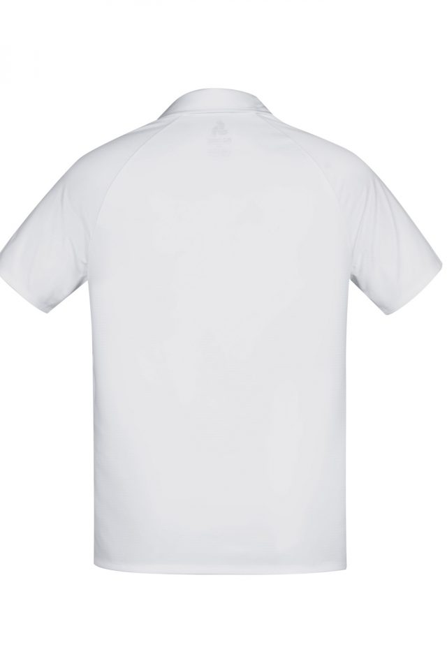 Men's Academy Polo - White/Silver - Image 4