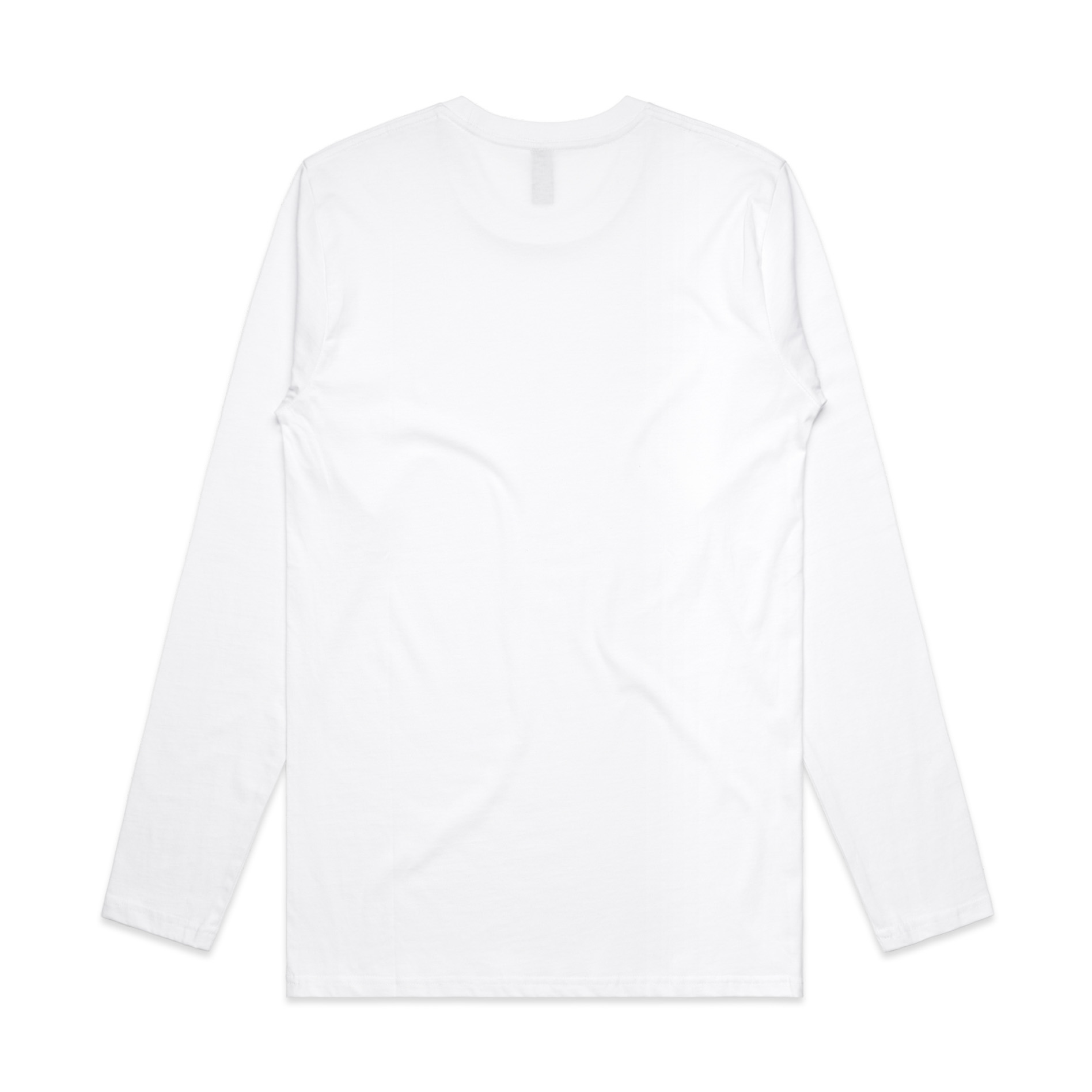 Men's AS Colour Ink Long Sleeve Tee - White - Uniform Edit