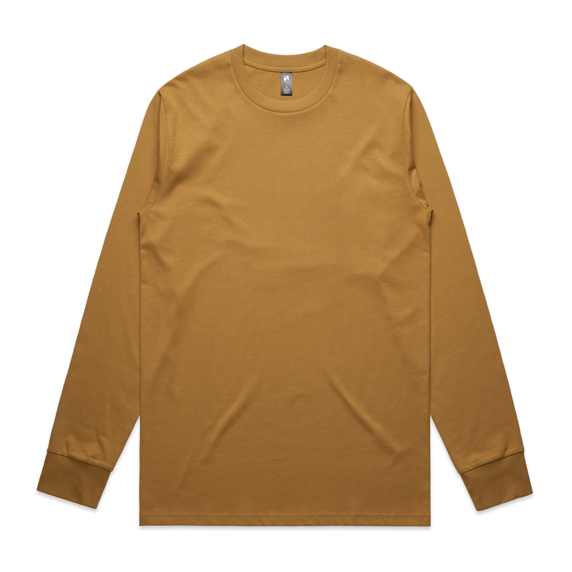 Men's AS Colour Classic Long Sleeve Tee - Camel - Uniform Edit