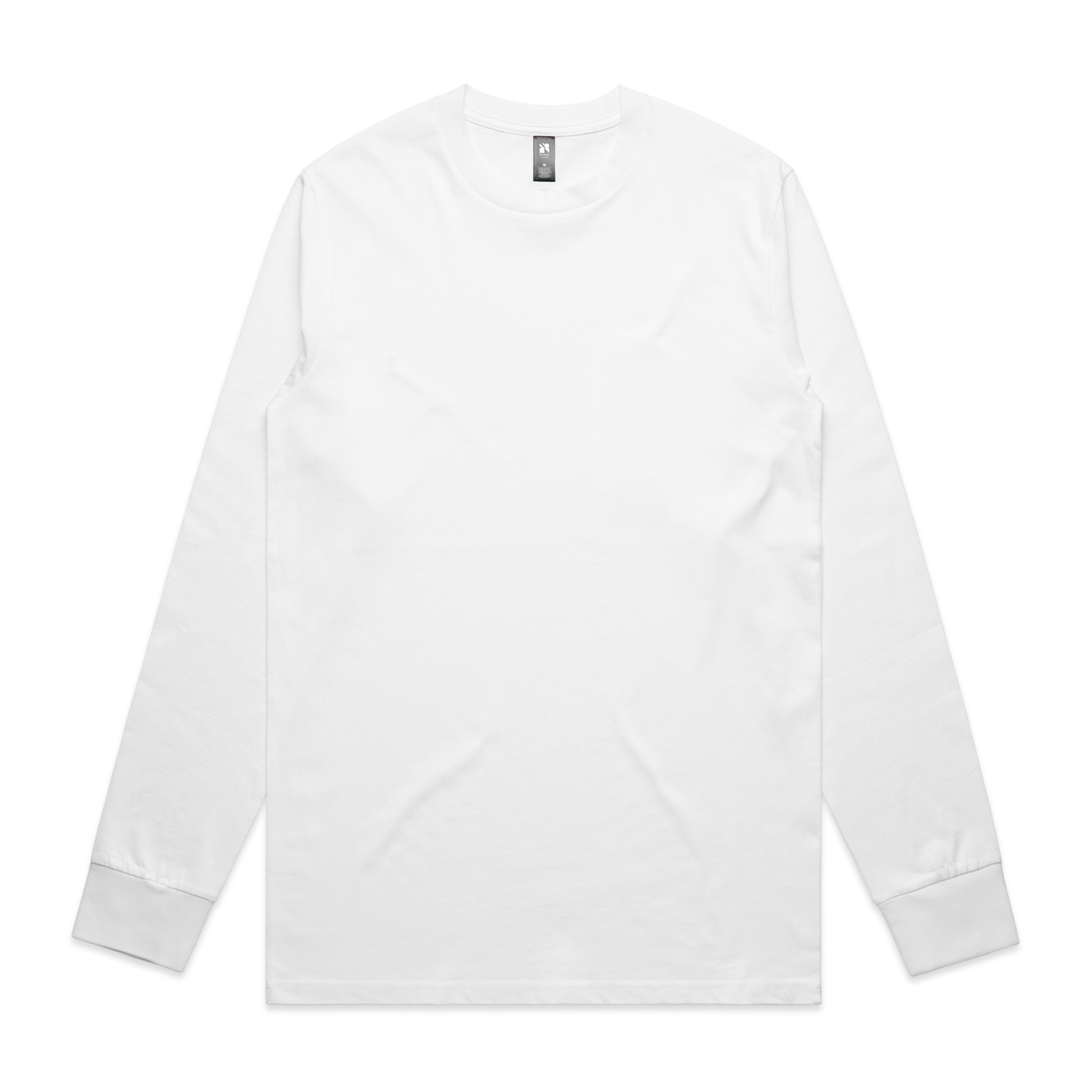 Men's AS Colour Classic Long Sleeve Tee - White - Uniform Edit