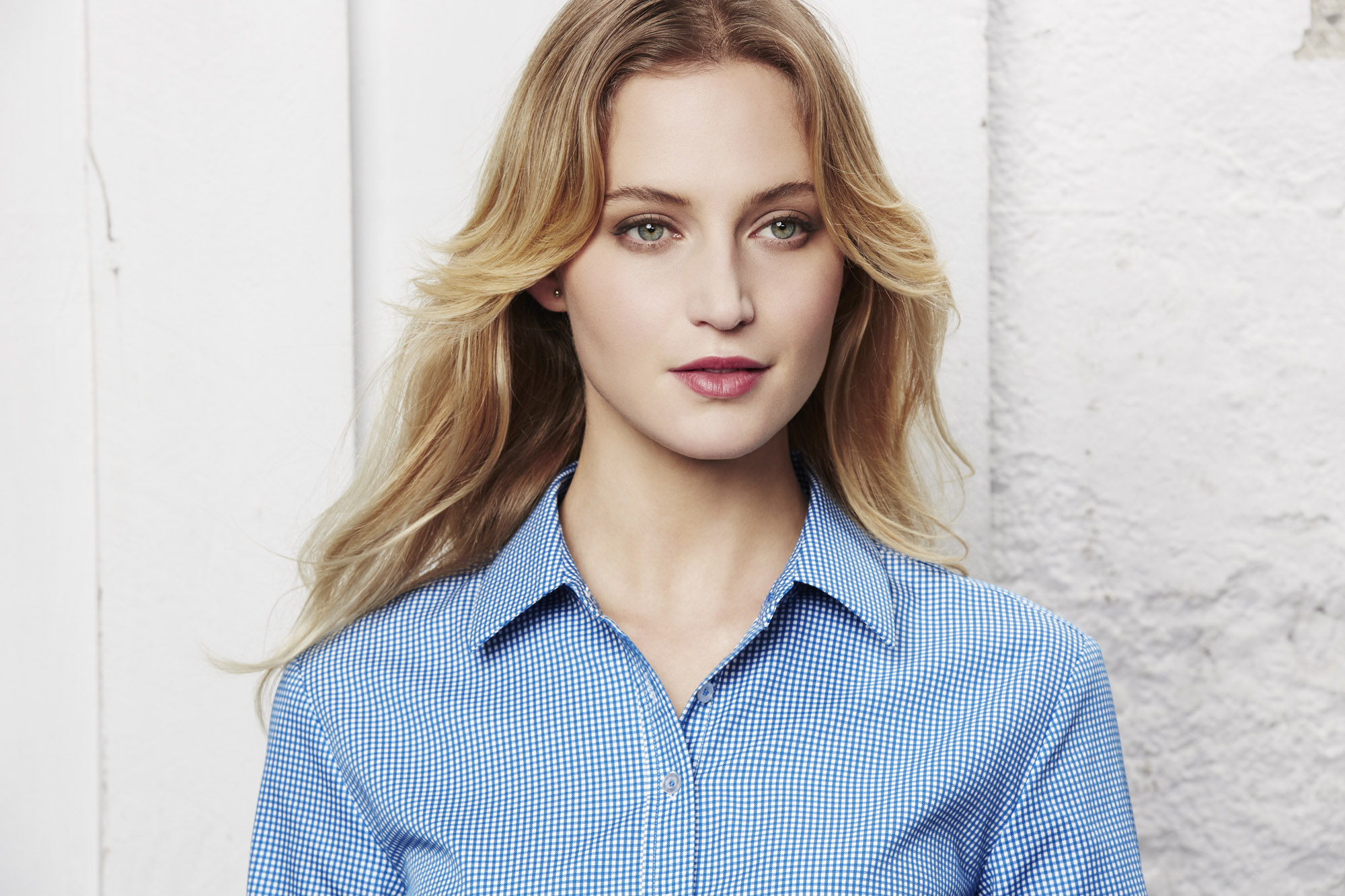 Ladies French Blue Ellison Shirt - The Uniform Edit