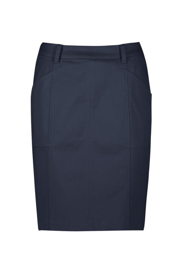 Women's Traveller Chino Skirt - Navy - Uniform Edit