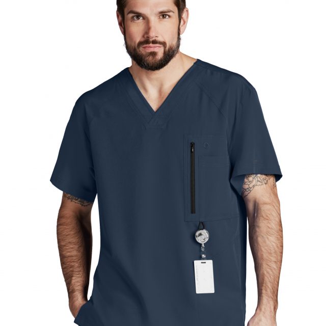 Mens Barco One Amplify Scrub Top Steel Uniform Edit