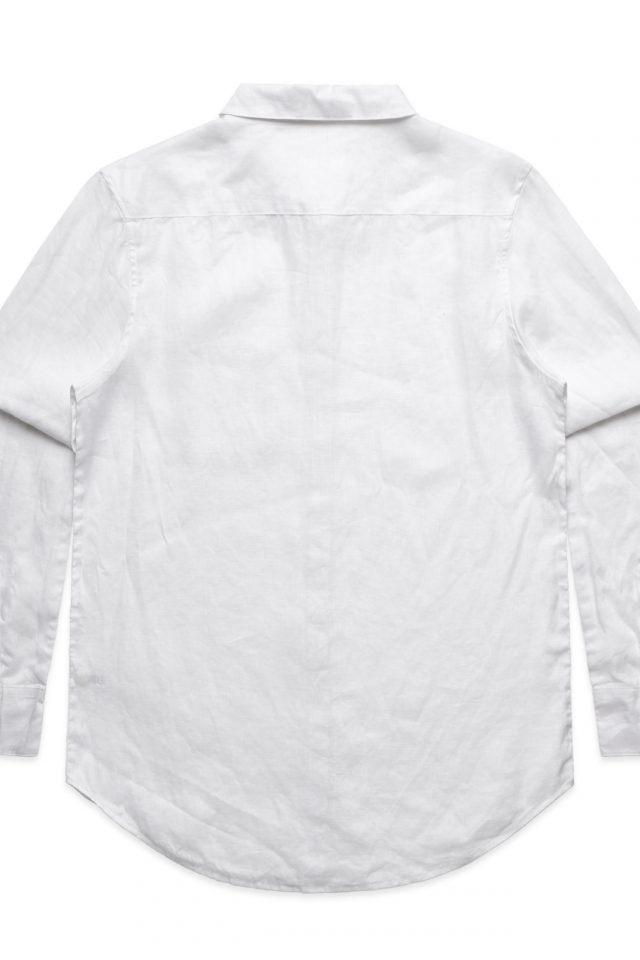 Women's AS Colour Linen Long Sleeve Shirt - White - Image 2
