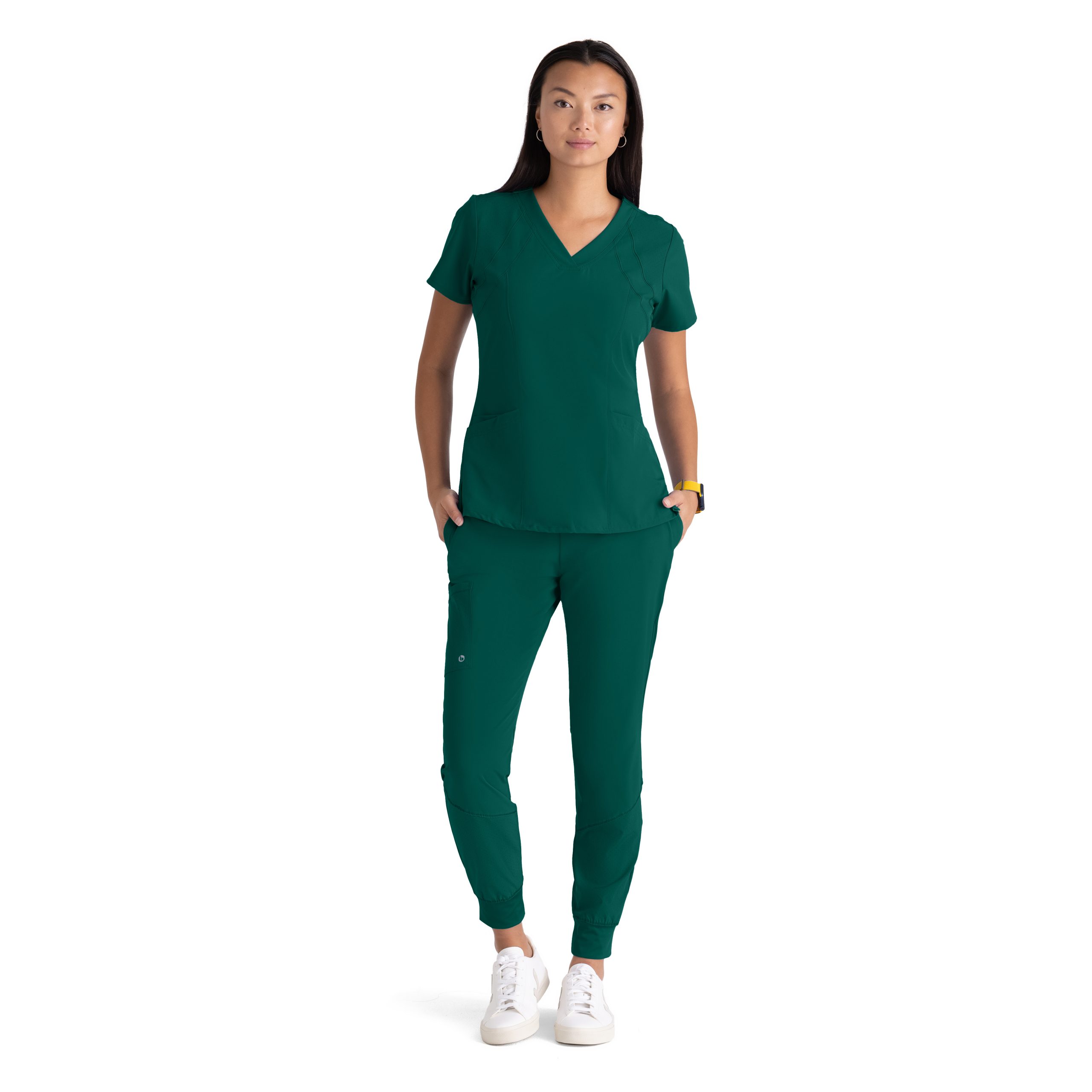 Ladies Barco One Racer Scrub Top - Hunter - Uniform Edit