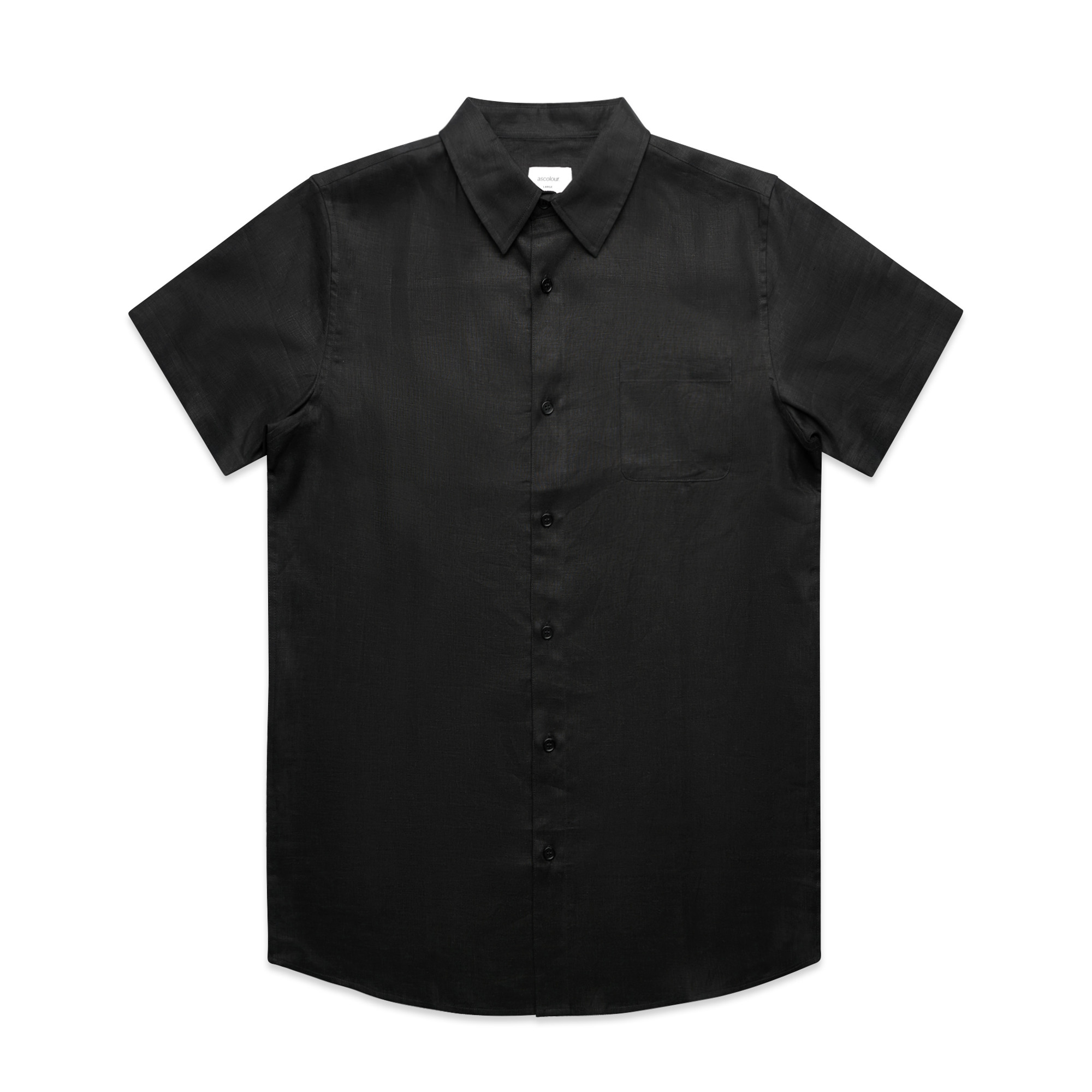 Mens AS Colour Shirt | Business Work Shirts | Mens Short Sleeve Black ...
