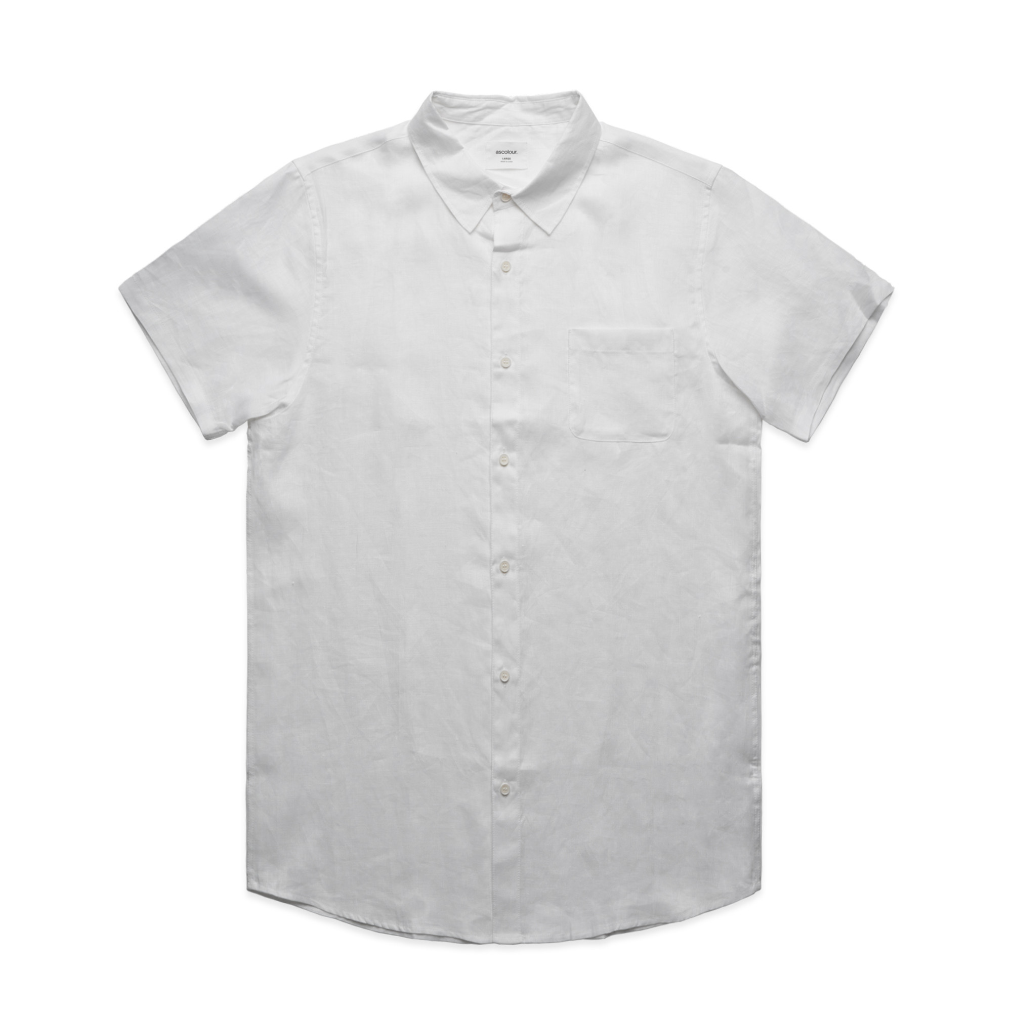 Mens Linen Shirt | Business Work Shirts | Mens AS Colour Short Sleeve ...