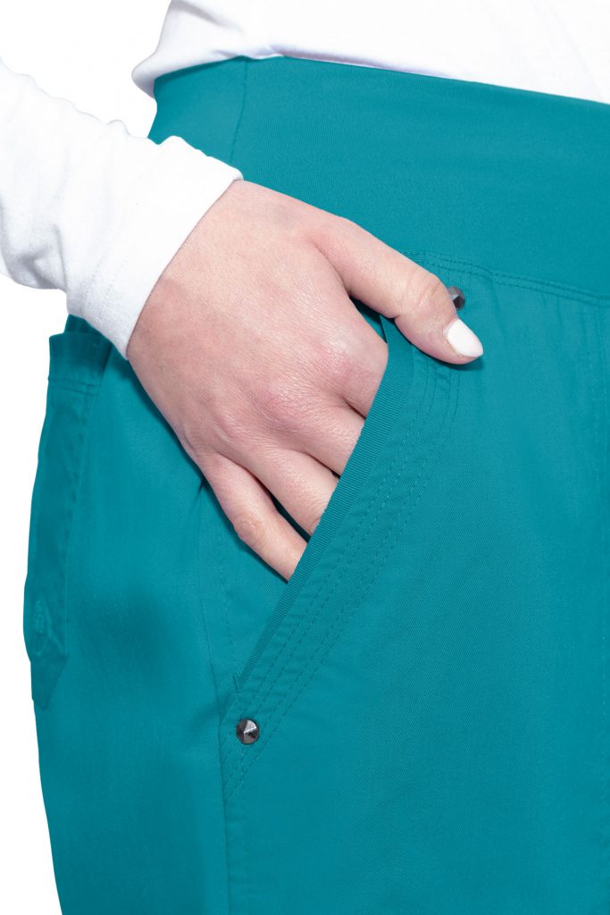 Ladies Tori Scrub Pants by Purple Label Teal Uniform Edit