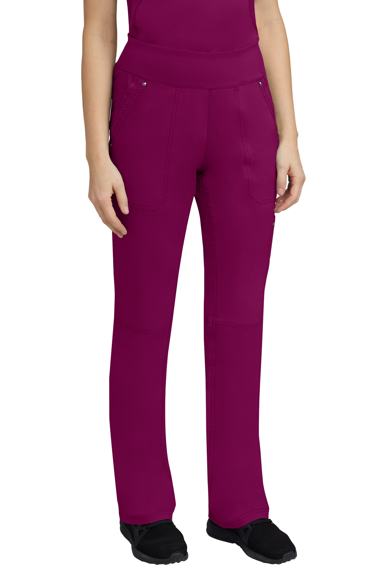 Ladies Tori Scrub Pants by Purple Label - Wine - Uniform Edit