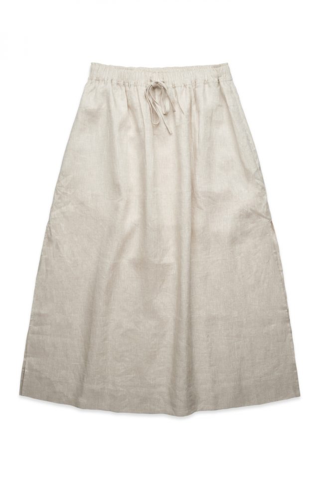 Women's AS Colour Linen Skirt - Natural - Uniform Edit