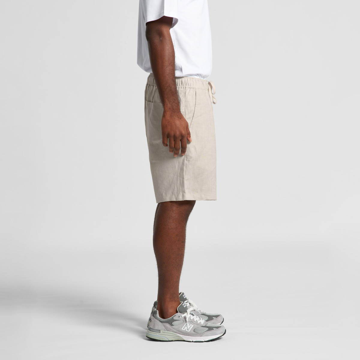 Mens AS Colour Linen Shorts - Clay | The Uniform Edit