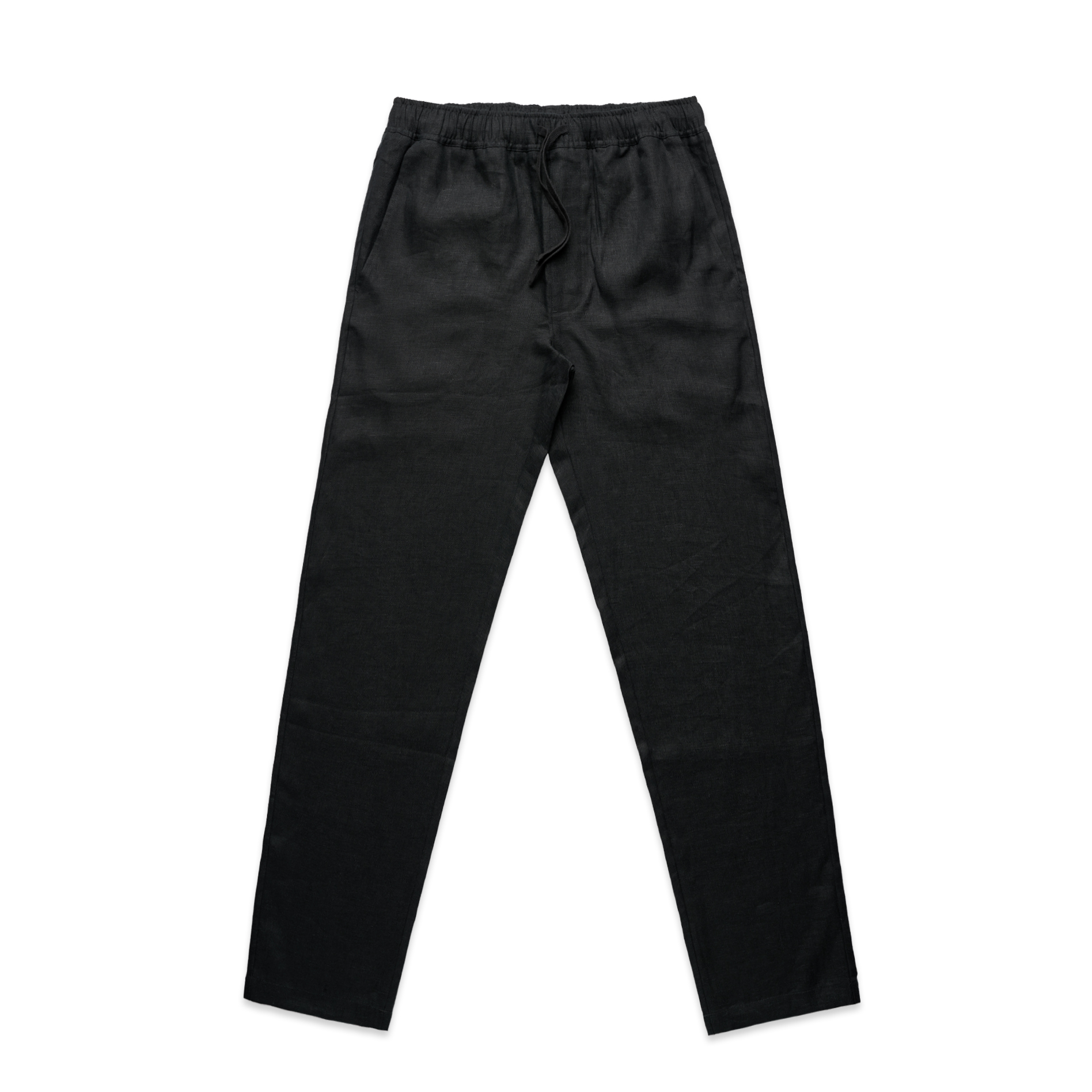 Mens AS Colour Linen Pants - Black | The Uniform Edit