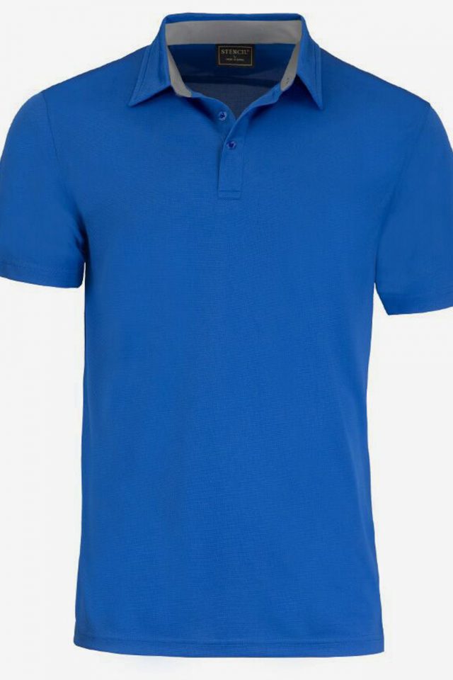 Men's Kahve Polo - Royal Blue Platinum | The Uniform Edit