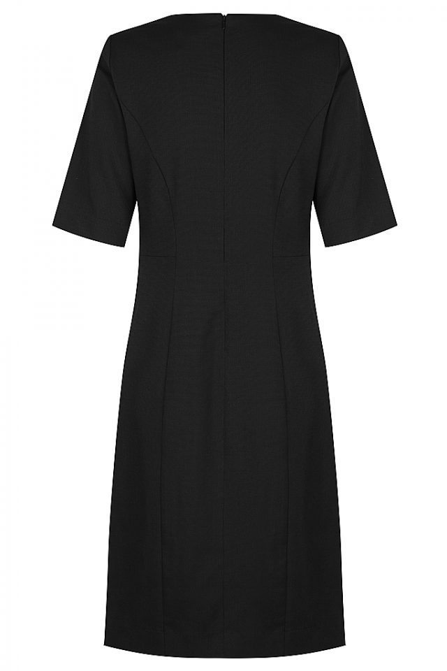 Elliot Short Sleeve Dress - Black - Uniform Edit