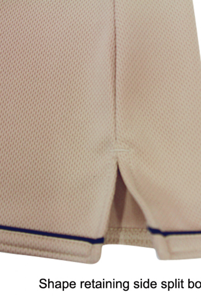 Women's Cool Dry Polo - Beige and Navy - Image 3