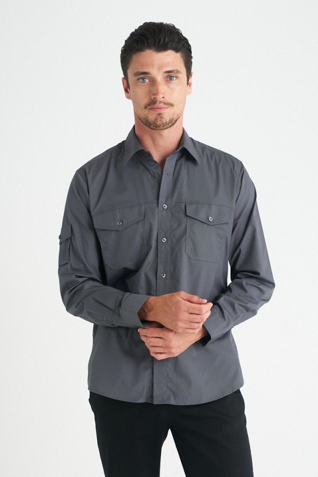Men’s Harley Long Sleeve Shirt Ink - Image 2