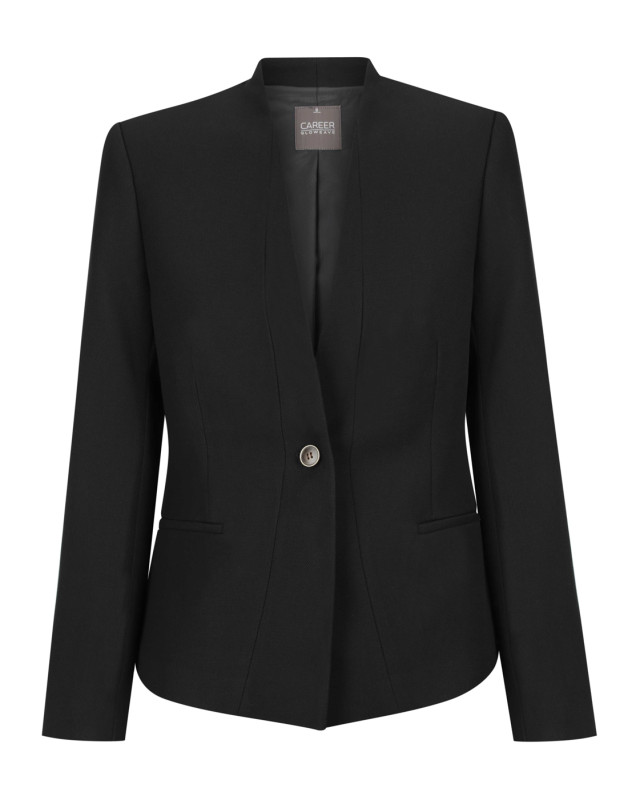 Women's Bronte Textured Crop Jacket Black