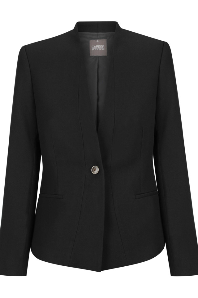 Women's Bronte Textured Crop Jacket Black