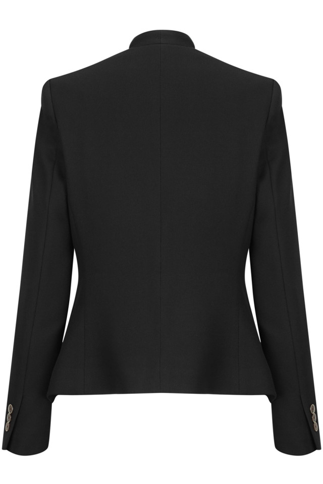 Women's Bronte Textured Crop Jacket Black - Image 3
