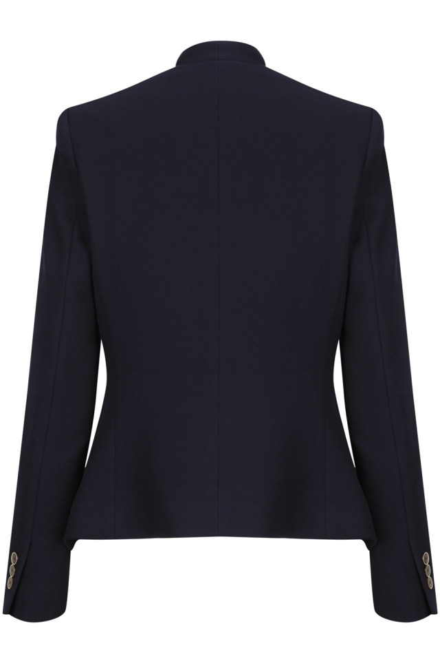 Women's Bronte Textured Crop Jacket Navy - Image 3