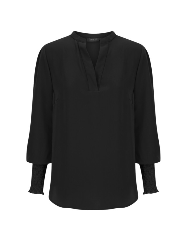 Women's Marni 1/2 Placket Top Black