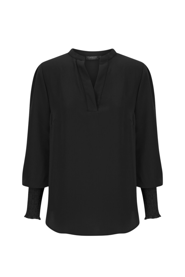 Women's Marni 1/2 Placket Top Black
