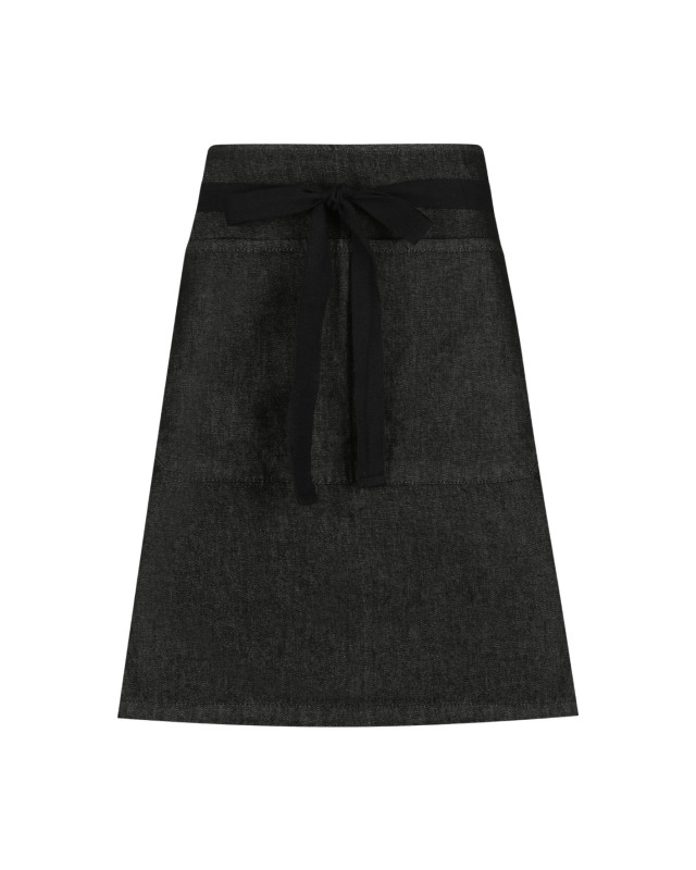 Unisex Charlie Waist Apron Black Denim