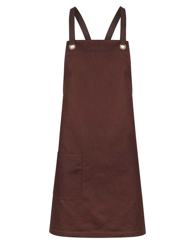 Unisex Brooklyn Bib Apron Chocolate
