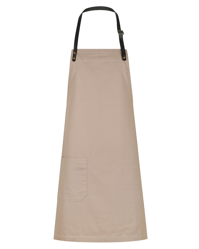 Unisex Luca Bib Apron Walnut