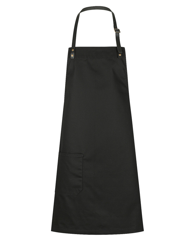 Unisex Luca Bib Apron Black