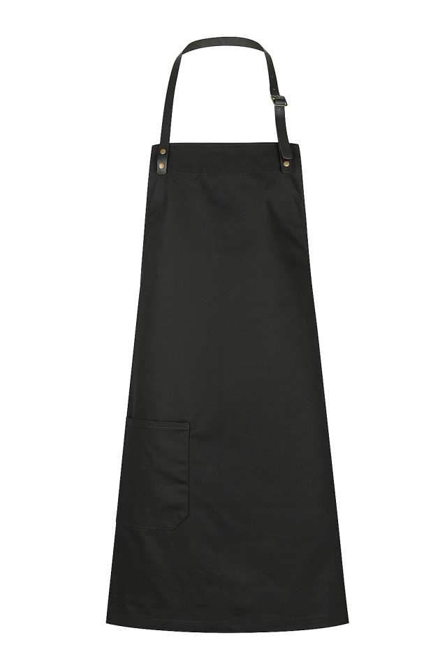 Unisex Luca Bib Apron Black
