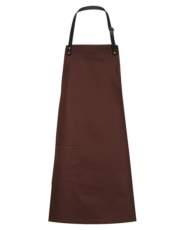 Unisex Luca Bib Apron Chocolate