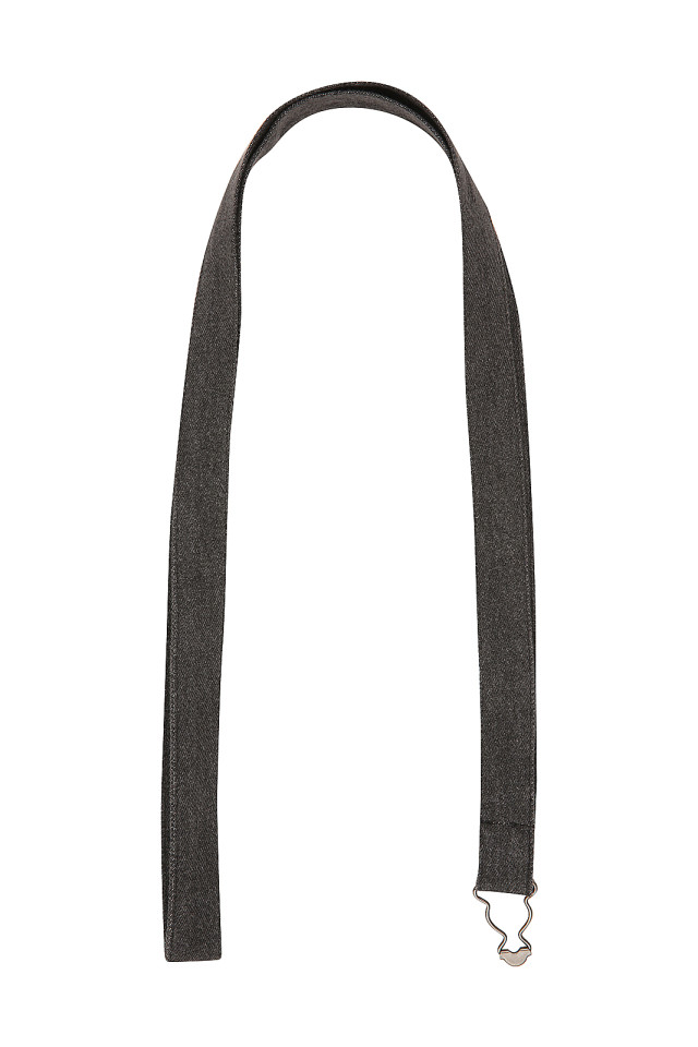 Unisex Louie Bib Apron Stonewash Black - Image 2
