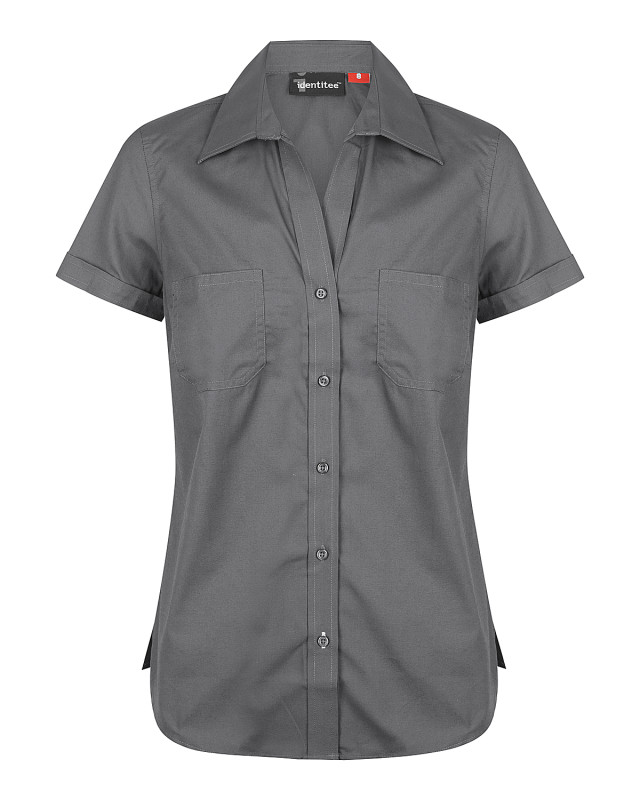 Women's Harley Short Sleeve Shirt Gun Metal