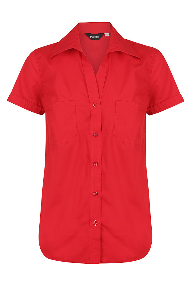 Women's Harley Short Sleeve Shirt Red