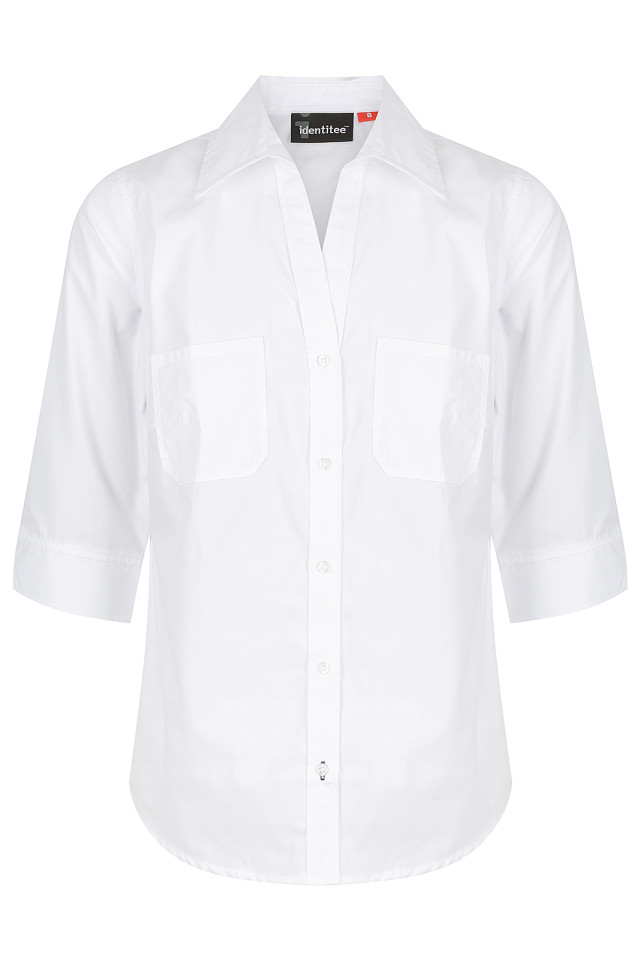 Women's Harley 3/4 Sleeve Shirt White