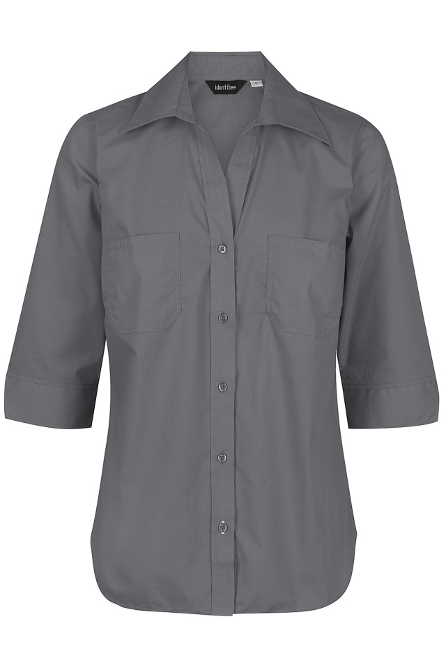 Women's Harley 3/4 Sleeve Shirt Gun Metal