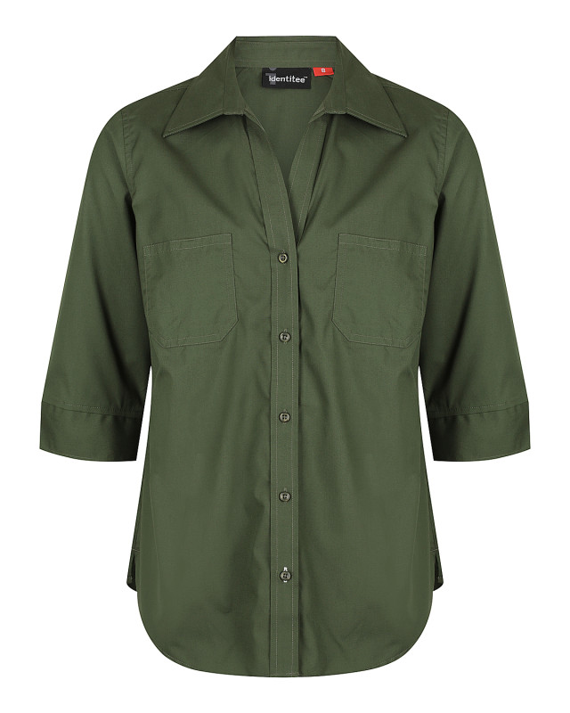 Women's Harley 3/4 Sleeve Shirt Military Green