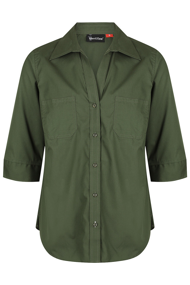 Women's Harley 3/4 Sleeve Shirt Military Green