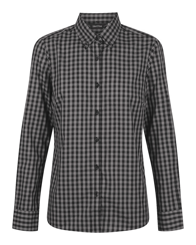 Women’s Barrett Long Sleeve Shirt Charcoal/Black
