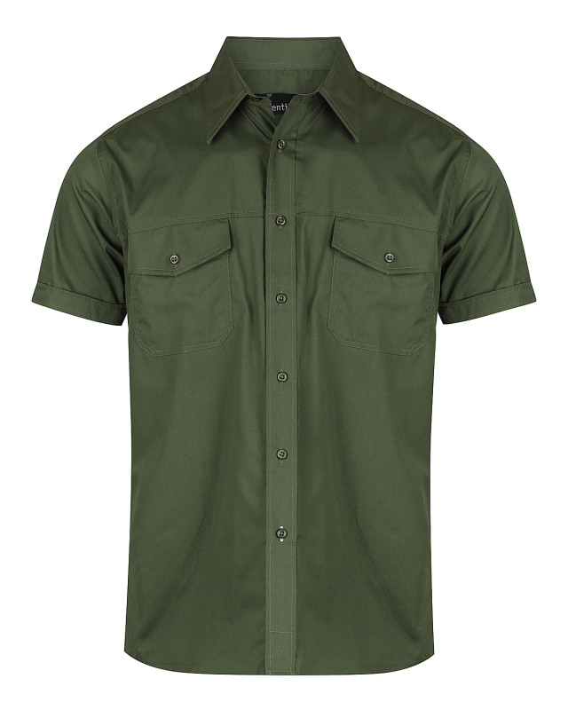Men’s Harley Short Sleeve Shirt Military Green