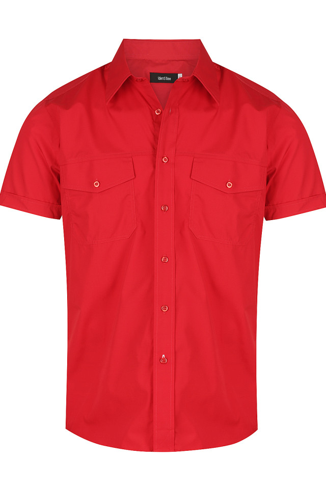 Men’s Harley Short Sleeve Shirt Red