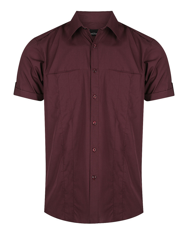 Men’s Murray Short Sleeve Shirt Wine
