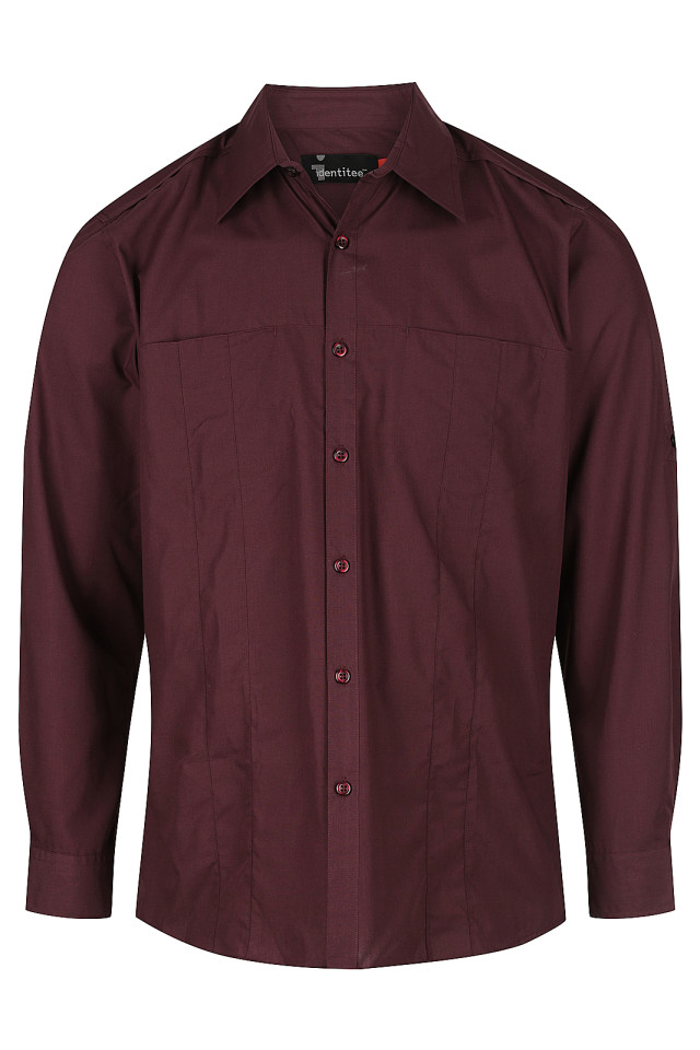 Men’s Murray Long Sleeve Shirt Wine