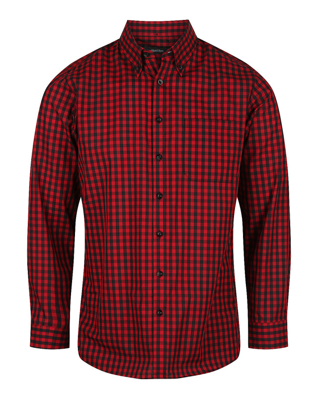 Men’s Barrett Long Sleeve Shirt Red/Black