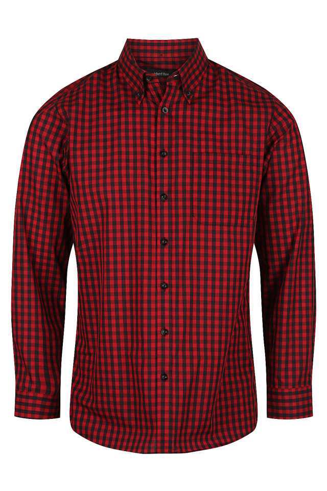 Men’s Barrett Long Sleeve Shirt Red/Black