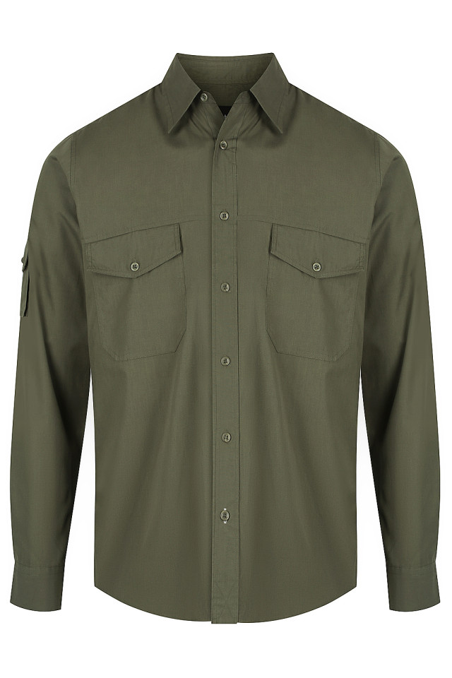 Men’s Harley Long Sleeve Shirt Military Green