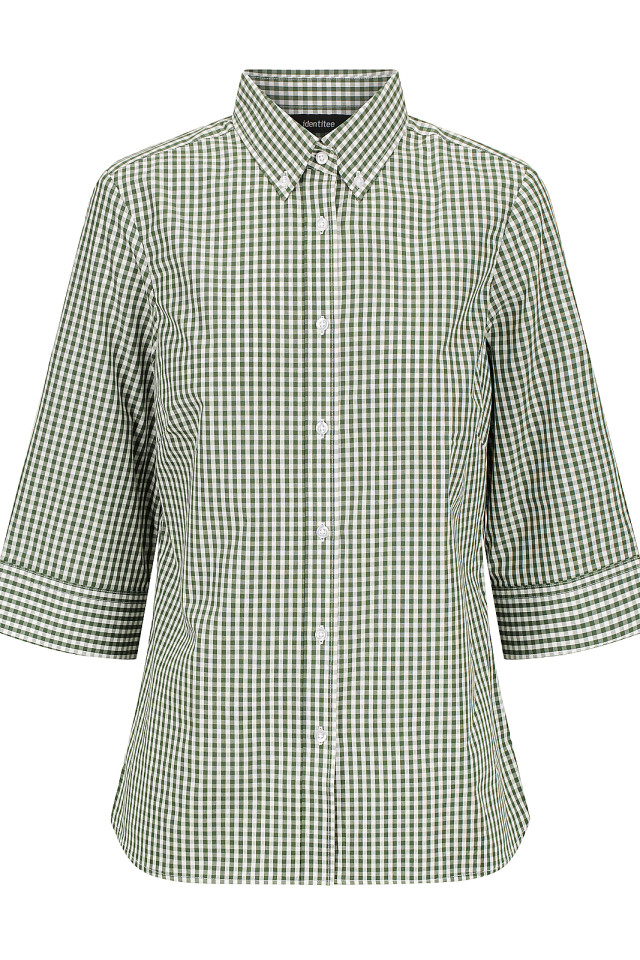 Women’s Miller 3/4 Sleeve Shirt Racing Green/White