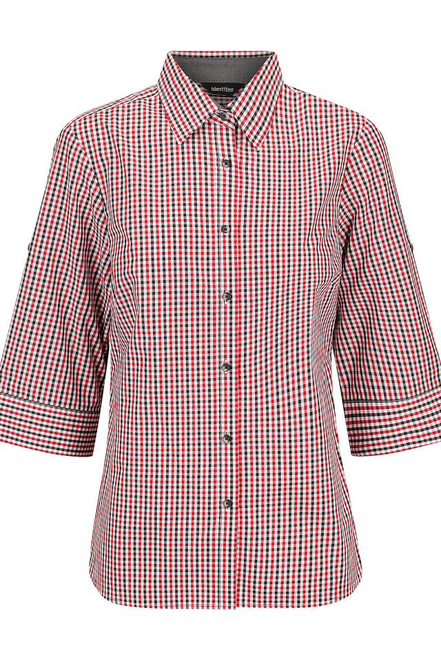 Women’s Hudson 3/4 Sleeve Shirt Red/Black/White